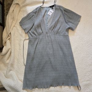 Light blue dress with pattern